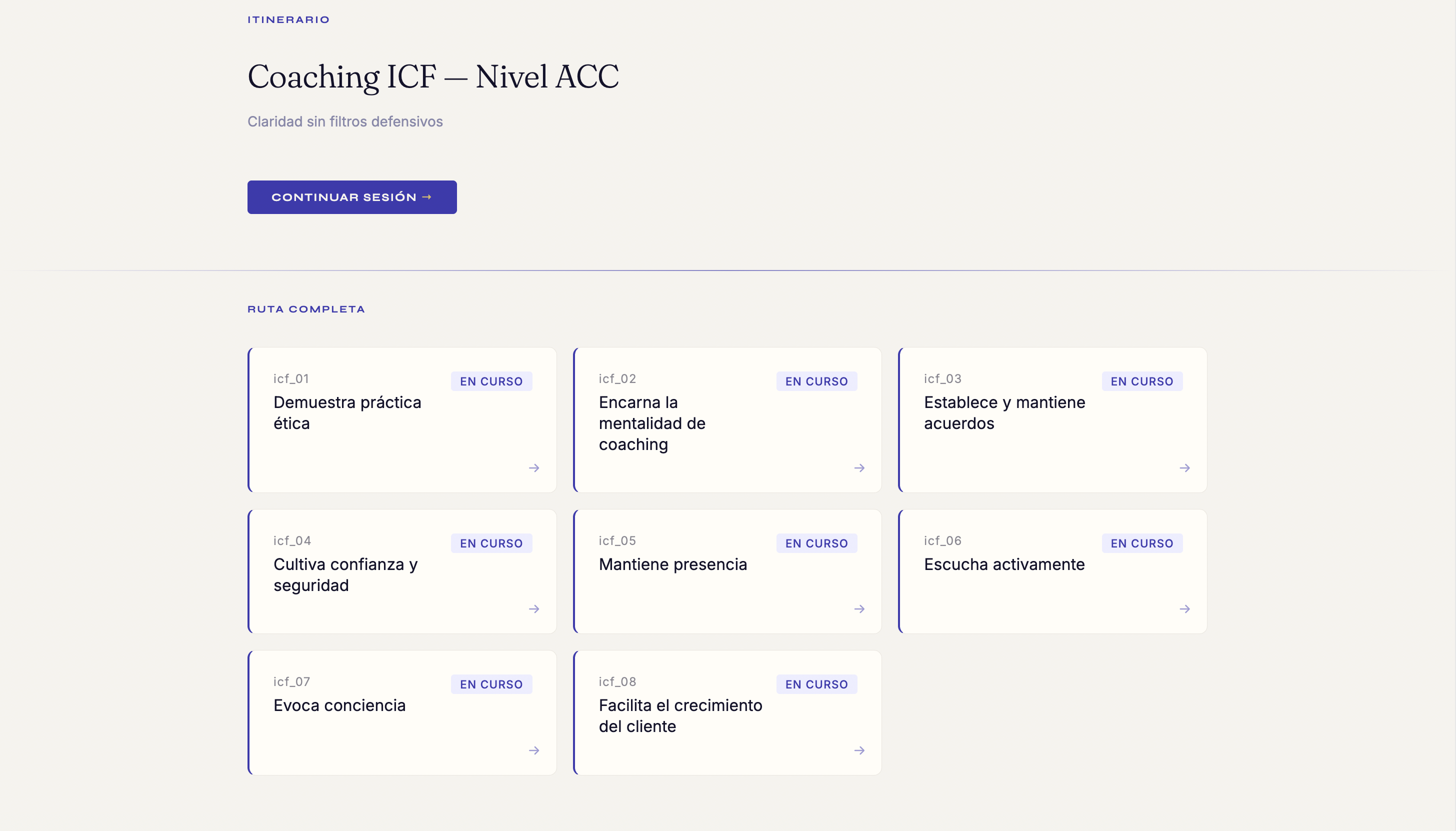 Dashboard de competencias